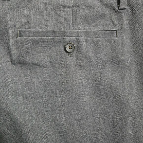 Banana Republic Men 38X30(28) Gray Non Iron Tailored Slim Fit Dress Pants - Picture 6 of 13